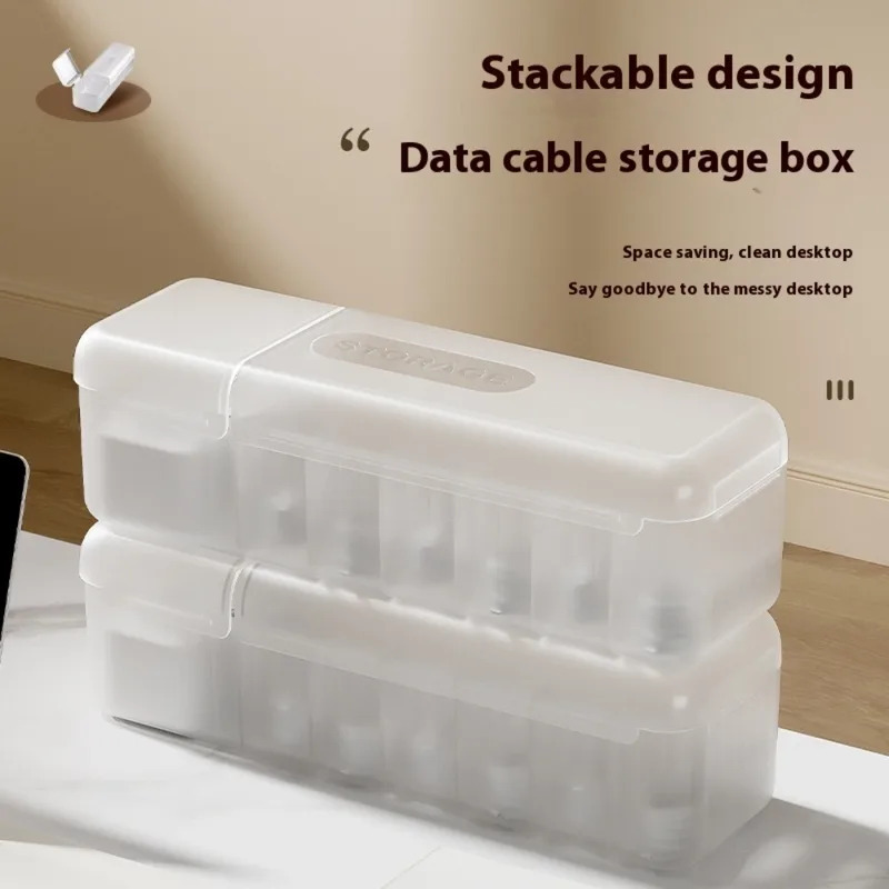 Desk Setup Organizer - صندوق تخزين كابلات جديد، منظم لتخزين
