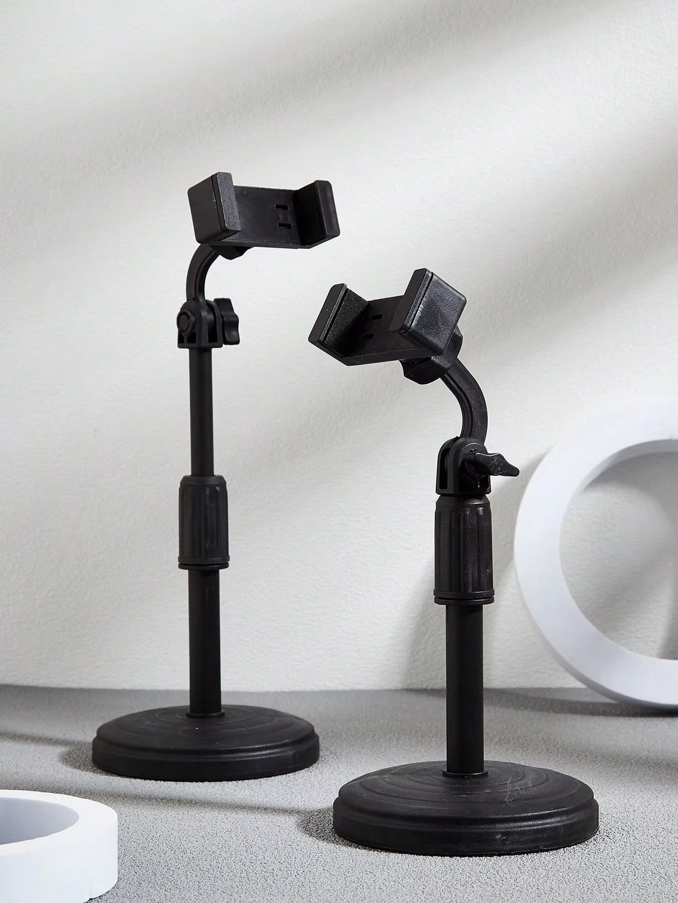 Dual Phone Holder - 360 ° قاعدة دوارة مانعة للانزلاق،