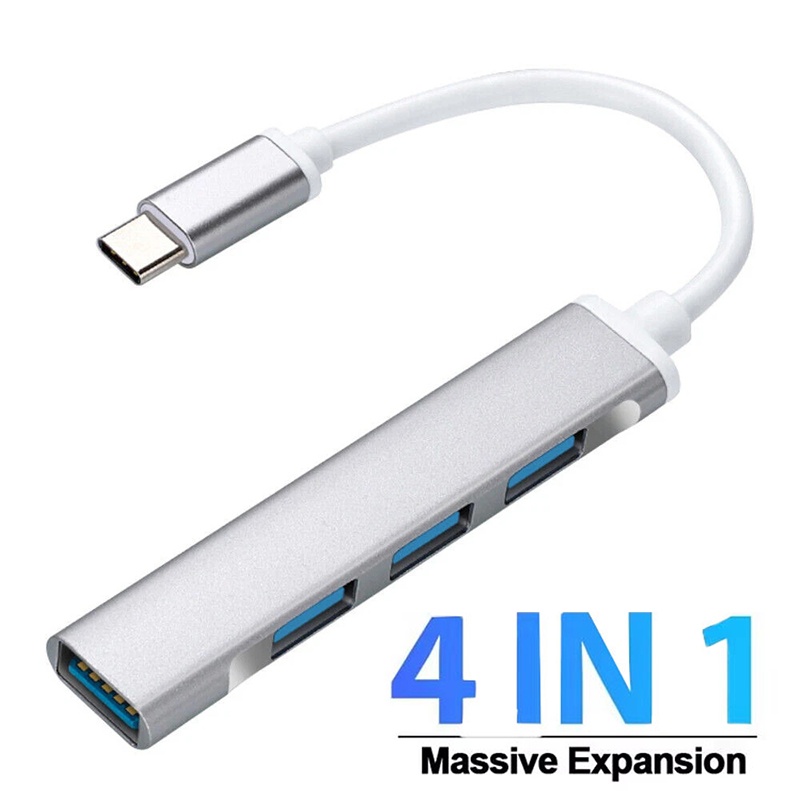 Desk Setup Usb Hub - موزع موصل Type-C متعدد الوظائف 4