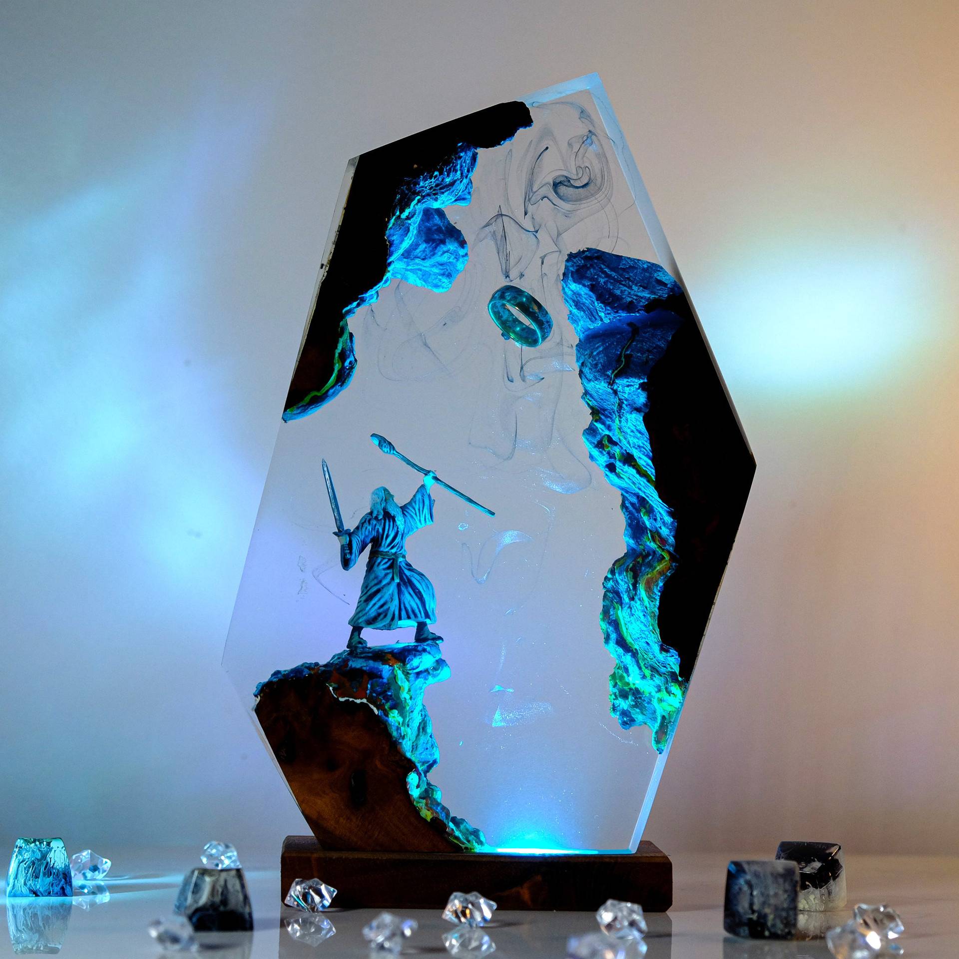 Desk Setup Lamp - مصباح طاولة على شكل مشهد من
