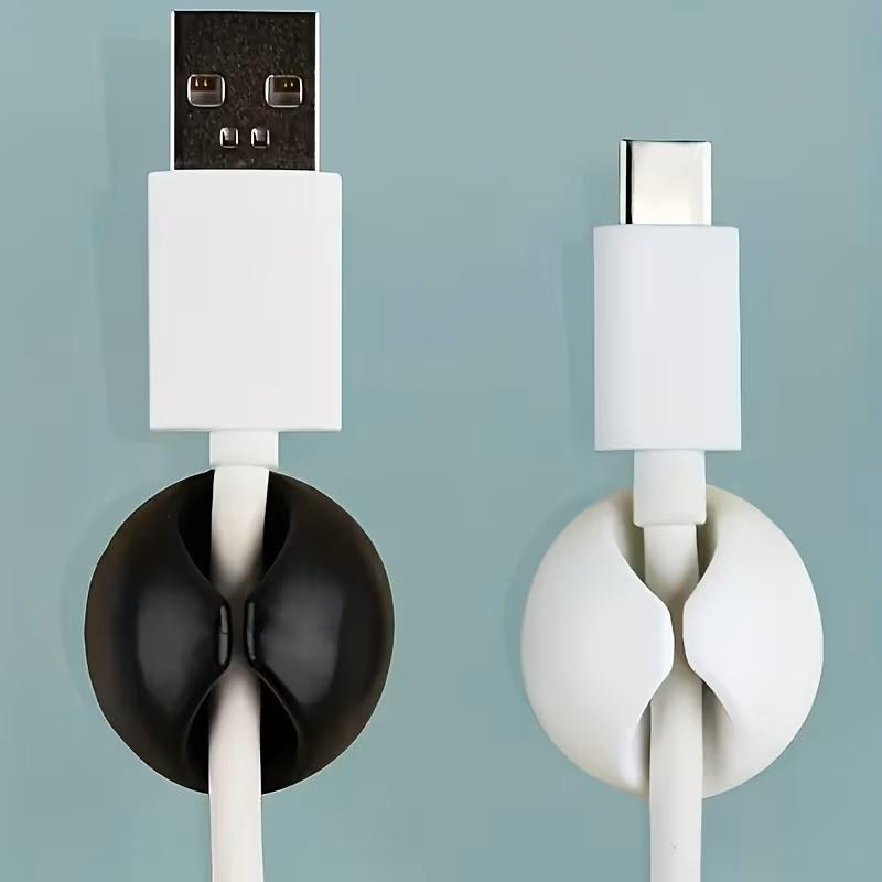 Desk Setup Organizer - مجموعة من 18 قطعة لتنظيم الكابلات،
