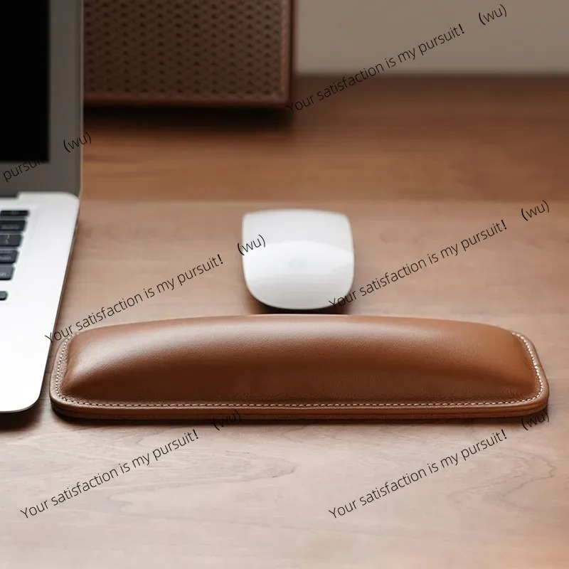 Ergonomic Desk Setup Keyboard - ZOCI-مسند معصم من الجلد الطبيعي، وسادة