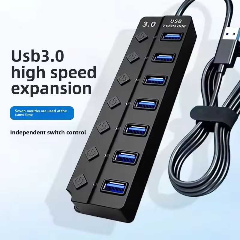 Desk Setup Usb Hub - محول طاقة USB 3.0، موزع USB