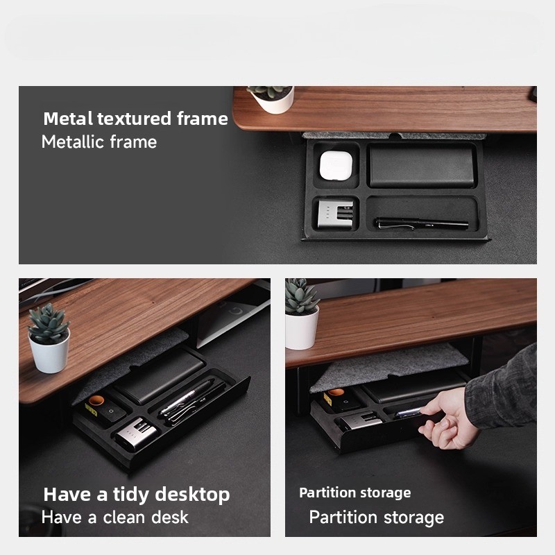 حامل شاشة، أدراج تخزين، منظم م - مراجعة Desk Setup Organizer وسعره