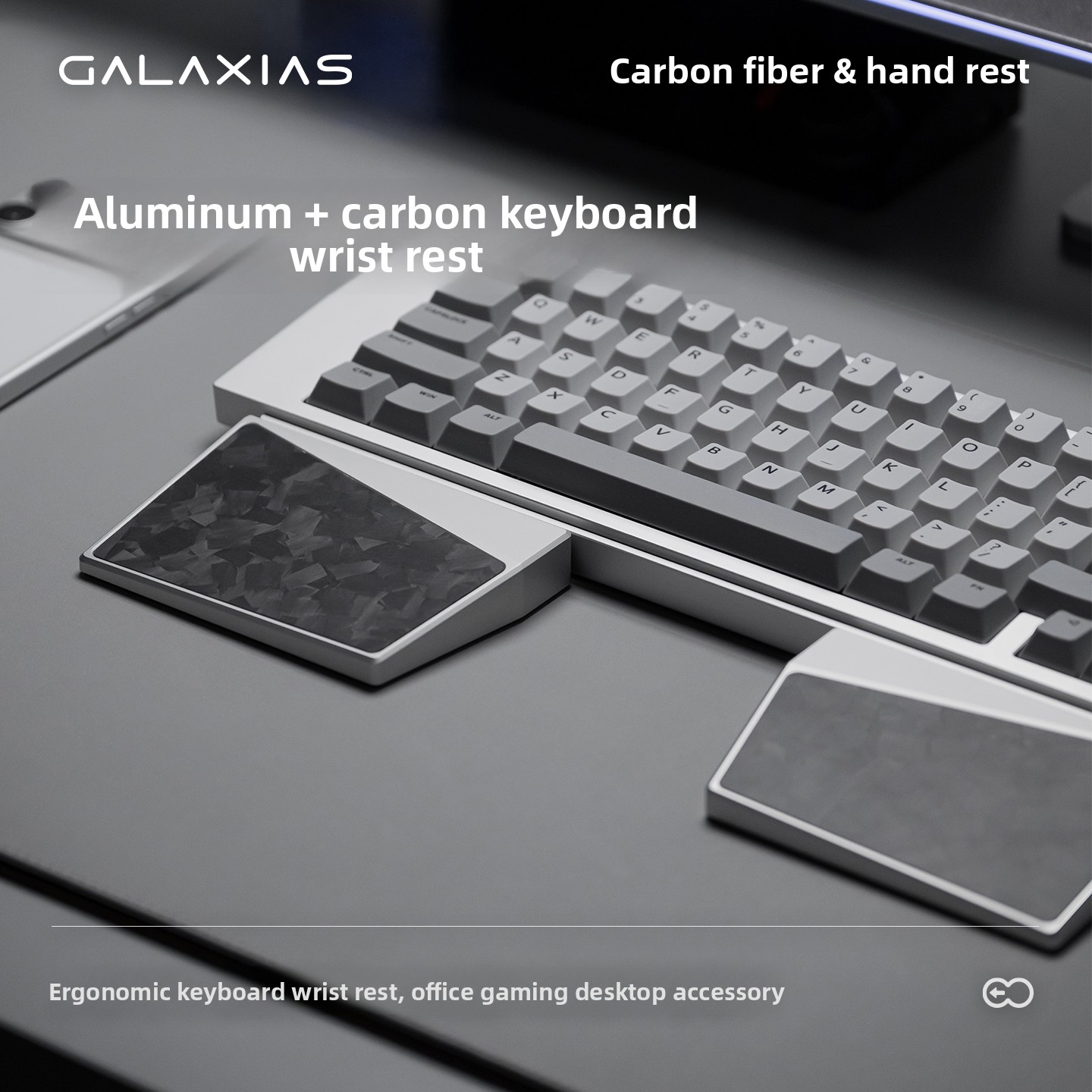 مسند معصم مخصص من سبائك الألوم - مراجعة Ergonomic Desk Setup Keyboard وسعره