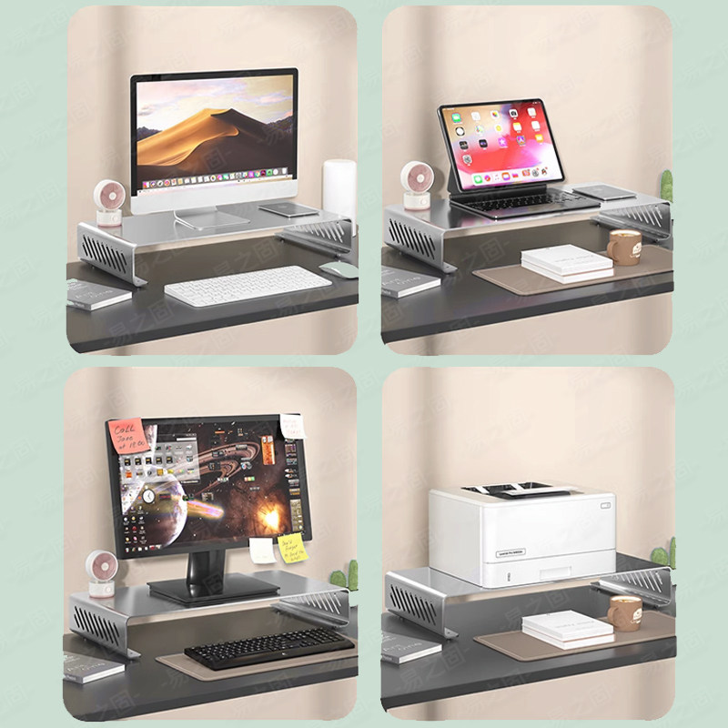 حامل شاشة الكمبيوتر منظم مكتب  - مراجعة Desk Setup For Laptop And Monitor وسعره