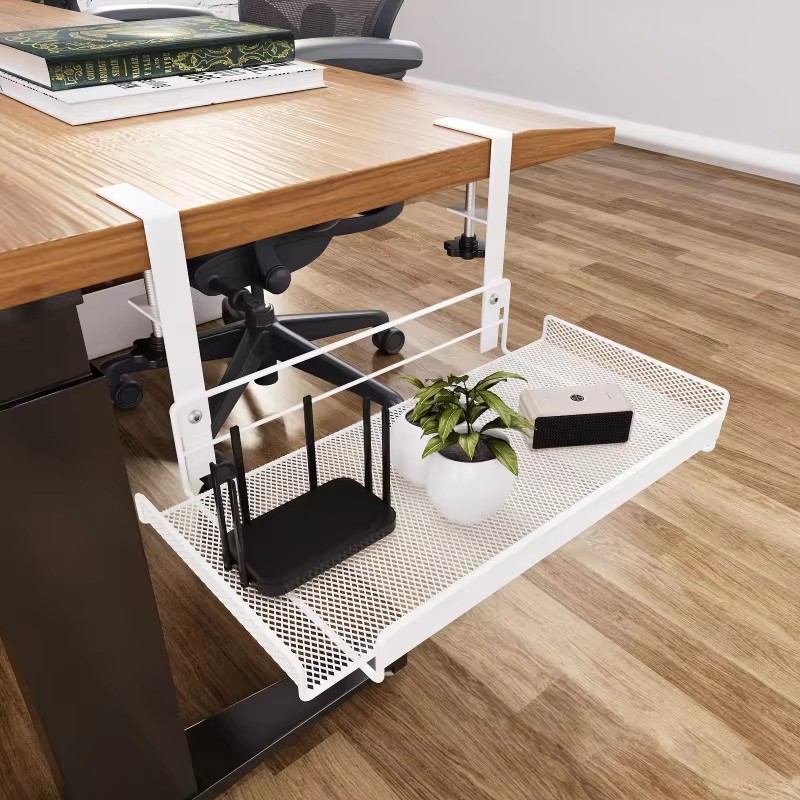 صينية أسلاك فولاذية تحت المكتب - مراجعة Desk Setup Organizer وسعره