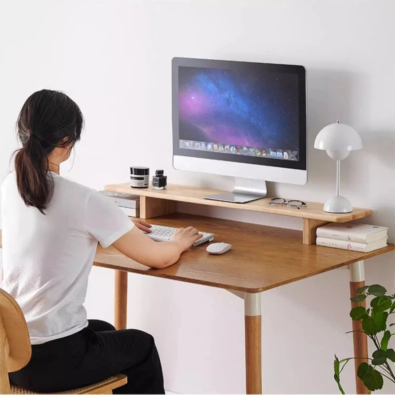 حامل شاشة خشبي لترتيب مريح للم - مراجعة Desk Setup For Laptop And Monitor وسعره