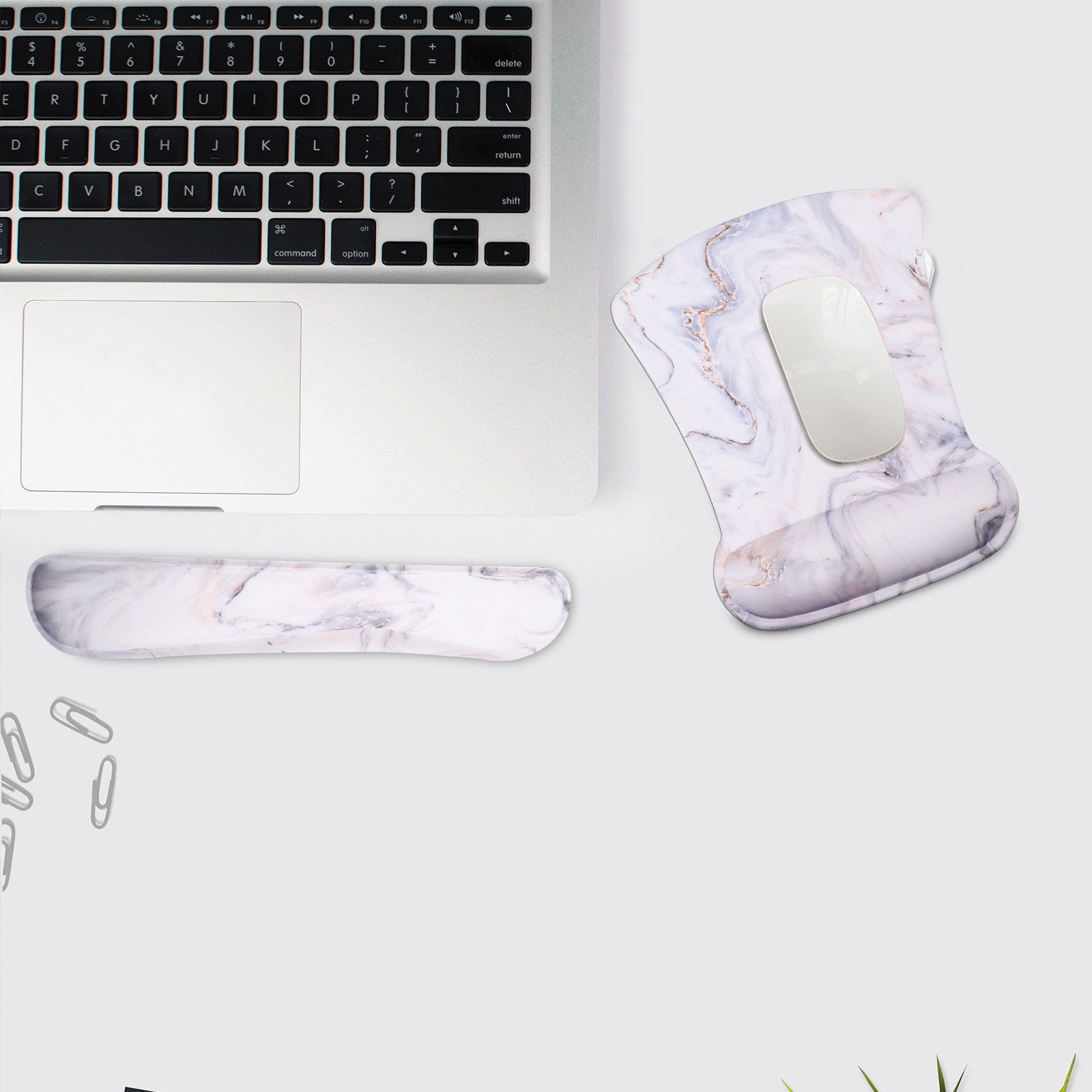 مجموعة واحدة من وسادة الماوس م - مراجعة Ergonomic Desk Setup Keyboard وسعره