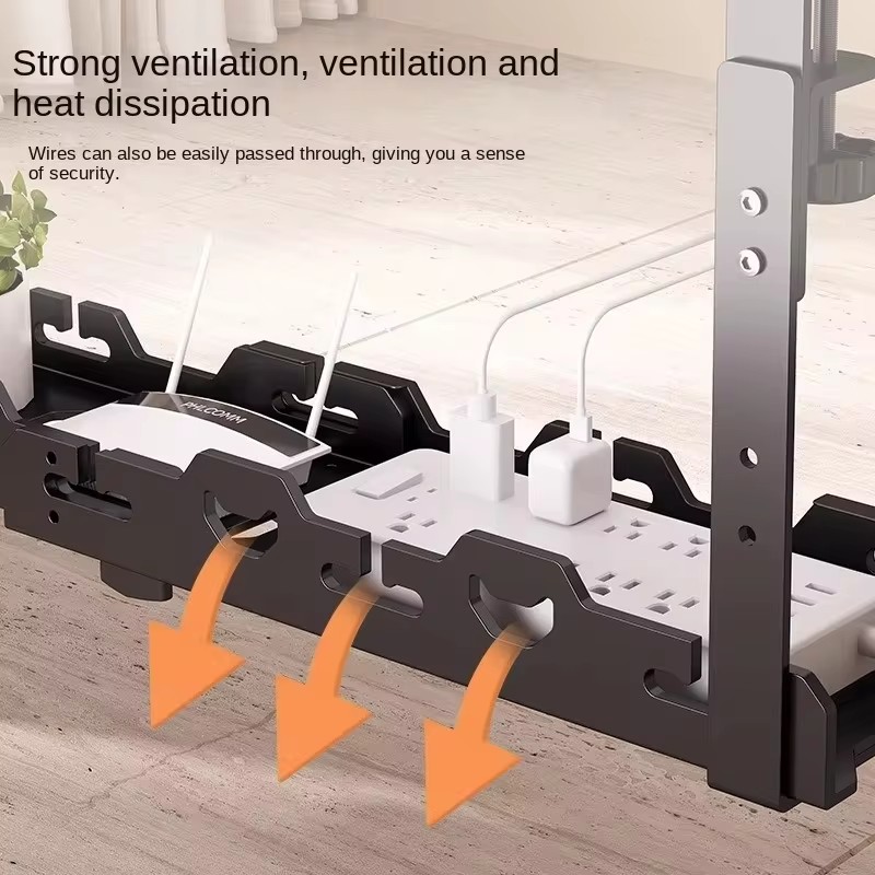 رف لتخزين الكابلات يوضع على ال - مراجعة Desk Setup Needs وسعره