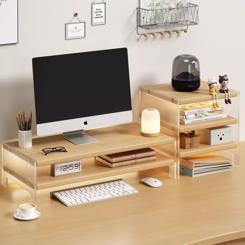 حامل شاشة أكريليك، قاعدة رفع ل - مراجعة Desk Setup For Laptop And Monitor وسعره