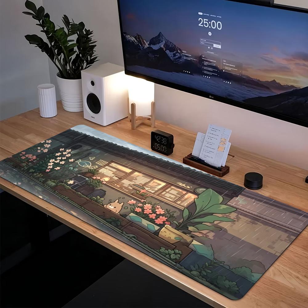 وسادة فأرة ألعاب كبيرة مريحة ب - مراجعة Desk Setup Anime وسعره
