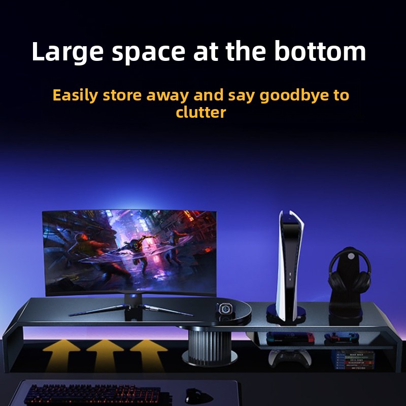 حامل شاشة مزدوج للألعاب، رافع  - مراجعة Desk Setup For Laptop And Monitor وسعره
