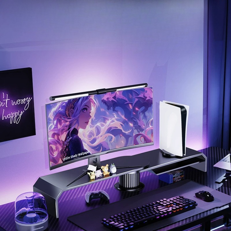 حامل شاشة مزدوج للألعاب، رافع  - مراجعة Desk Setup For Laptop And Monitor وسعره
