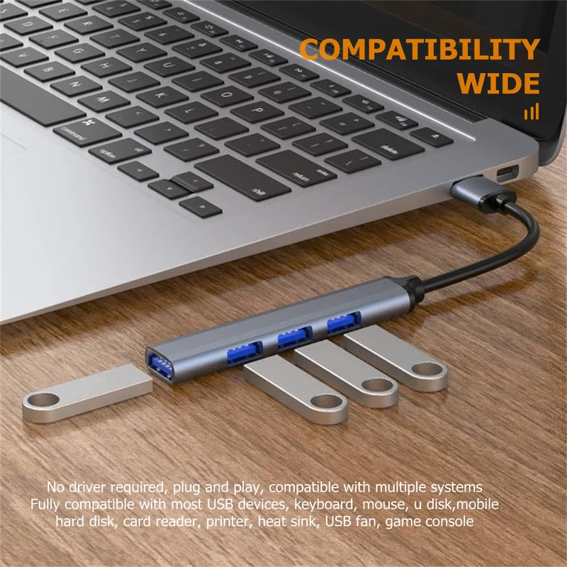 4-Port USB-C Hub 3.0/3.1-Multi - مراجعة Desk Setup Usb Hub وسعره