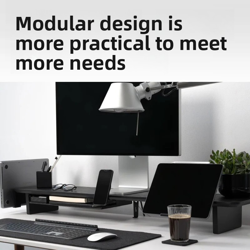 حامل شاشة من الخشب الصلب، حامل - مراجعة Desk Setup Organizer وسعره