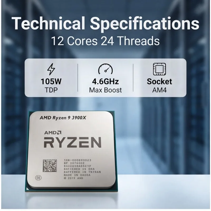 معالج AMD Ryzen 9 3900X للاستخ - مراجعة Amd Cpu Ryzen 9 وسعره