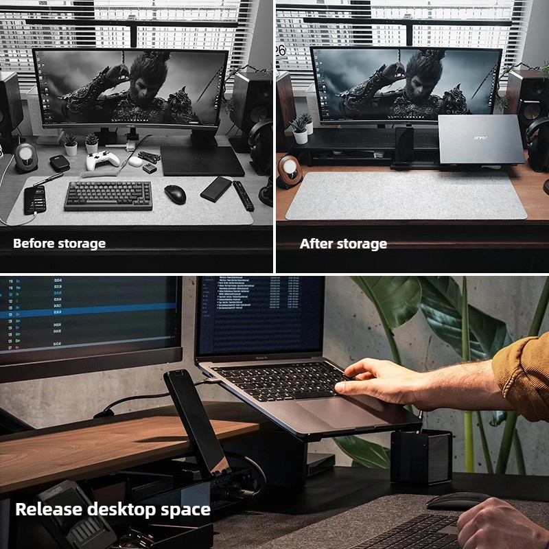 حامل مراقبة معياري، منظم مكتب  - مراجعة Desk Setup For Laptop And Monitor وسعره