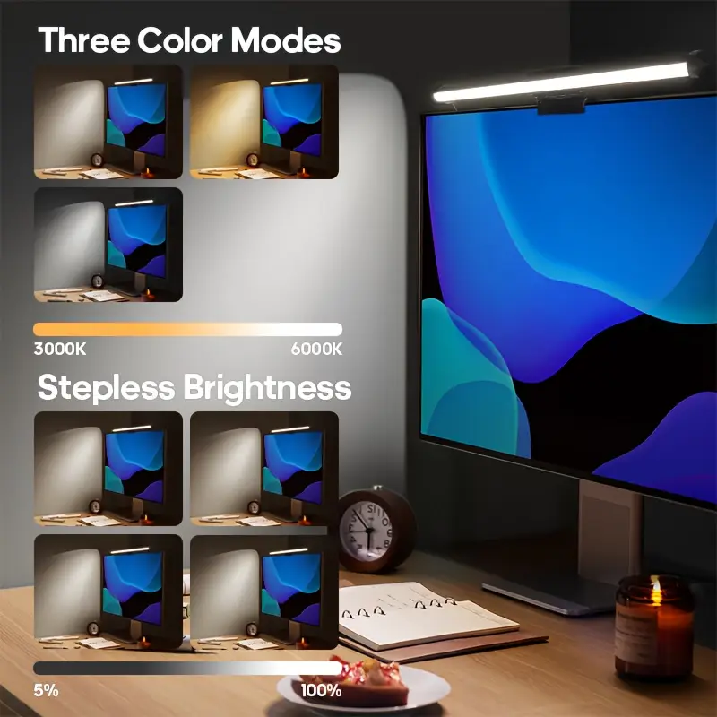 مصباح مكتب LED بمنفذ USB، إضاء - مراجعة Desk Setup Lamp وسعره