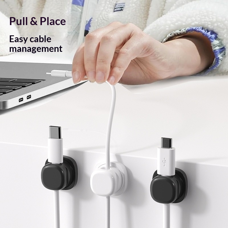 6 قطع منظم كابلات متعدد الألوا - مراجعة Desk Setup Usb Hub وسعره