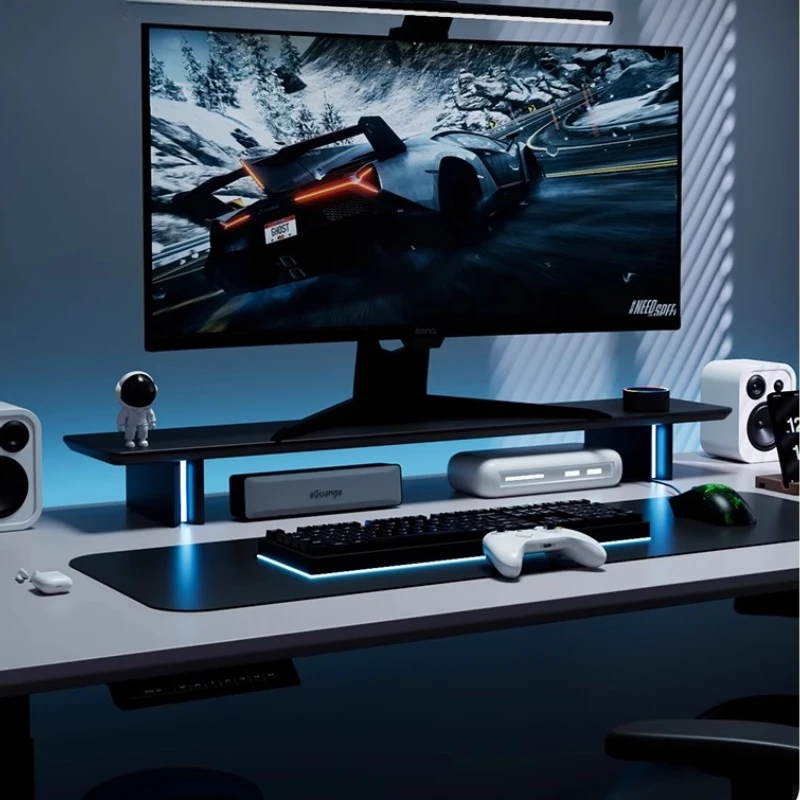 حامل شاشة RGB مريح لرفع شاشة ا - مراجعة Desk Setup For Laptop And Monitor وسعره