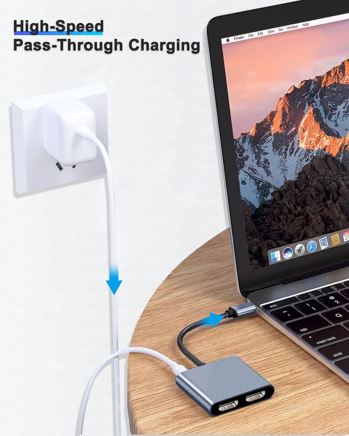 محول عرض USB C إلى Dual 4K HD  - مراجعة Desk Setup Usb Hub وسعره