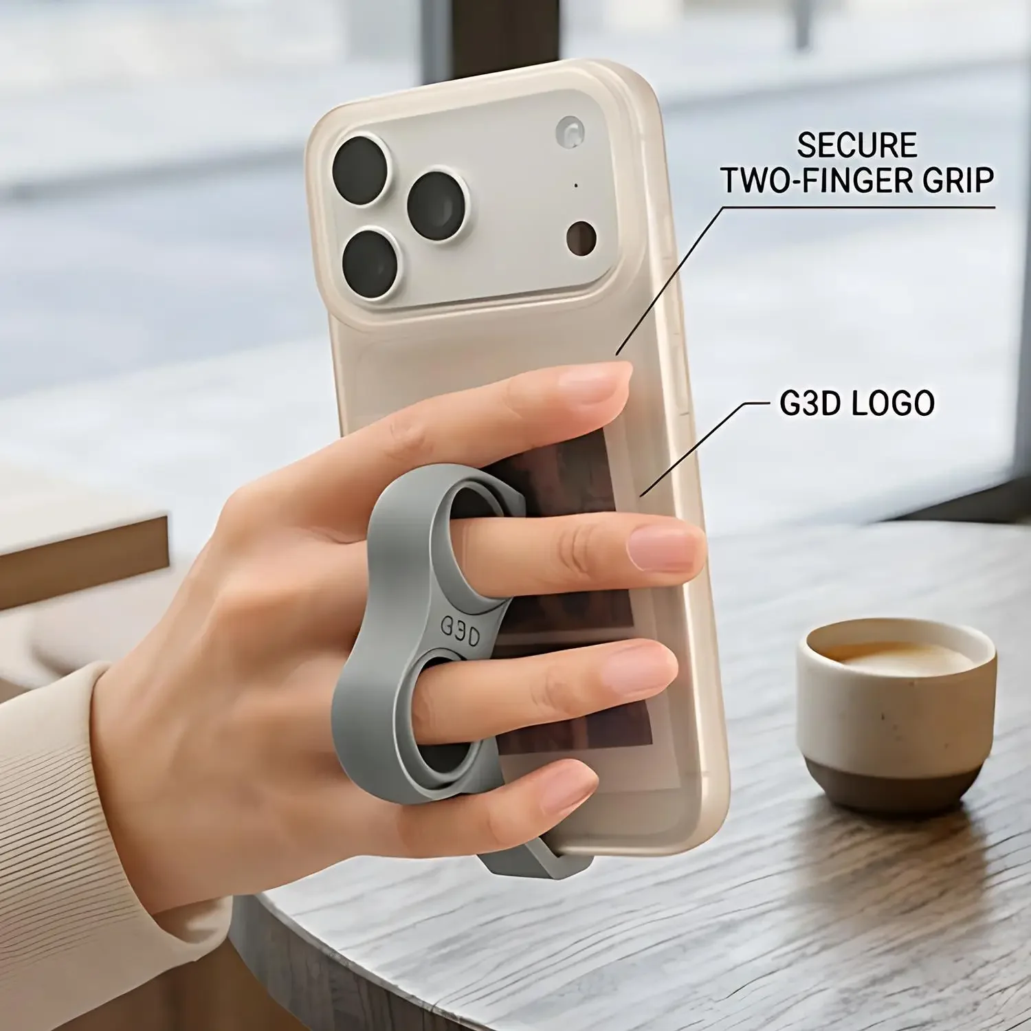 1-3 قطع حامل حلقي مزدوج للأصاب - مراجعة Dual Phone Holder وسعره