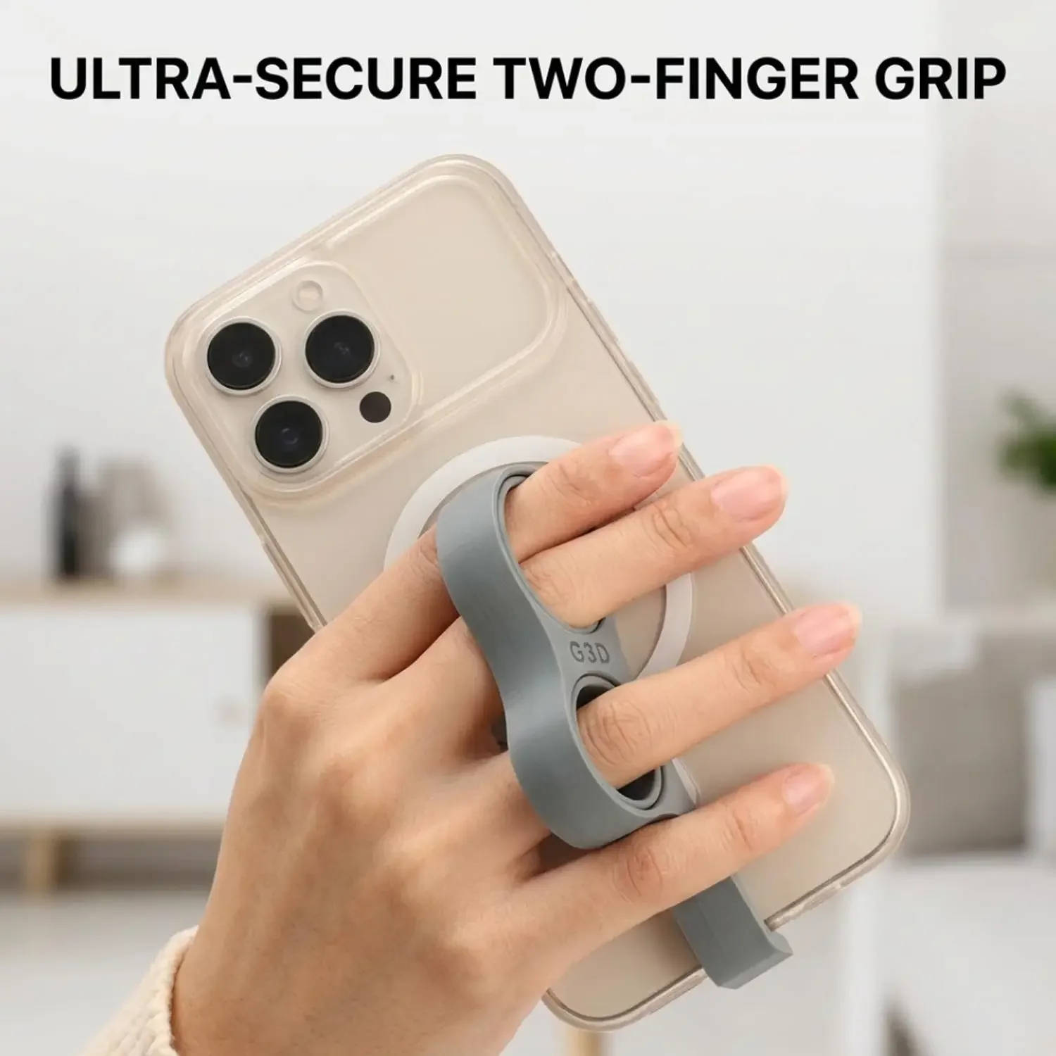 1-3 قطع حامل حلقي مزدوج للأصاب - مراجعة Dual Phone Holder وسعره