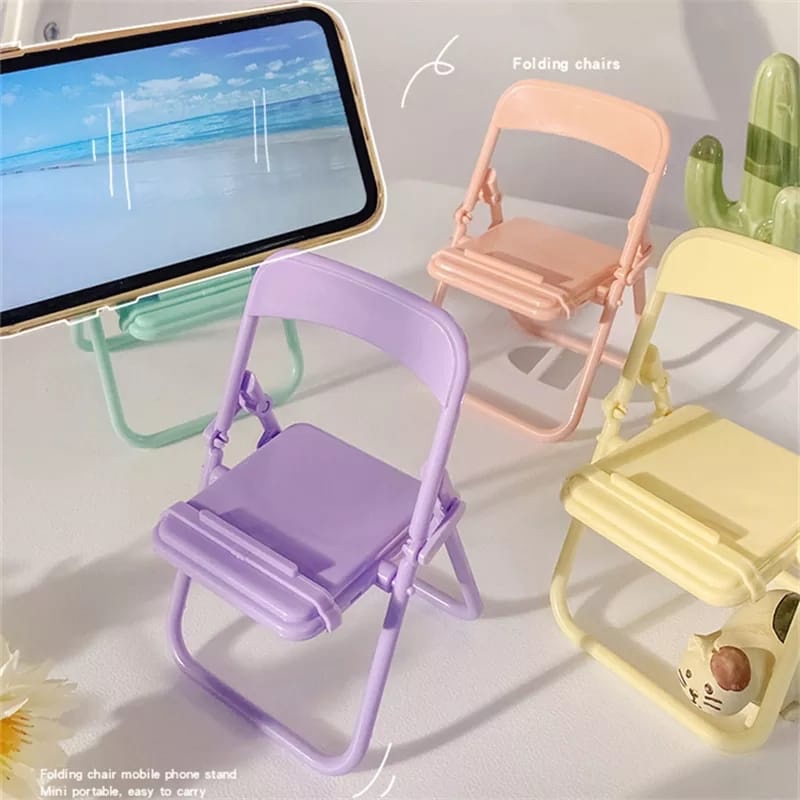 حامل هاتف على شكل كرسي لطيف، م - مراجعة Desk Setup Organization وسعره