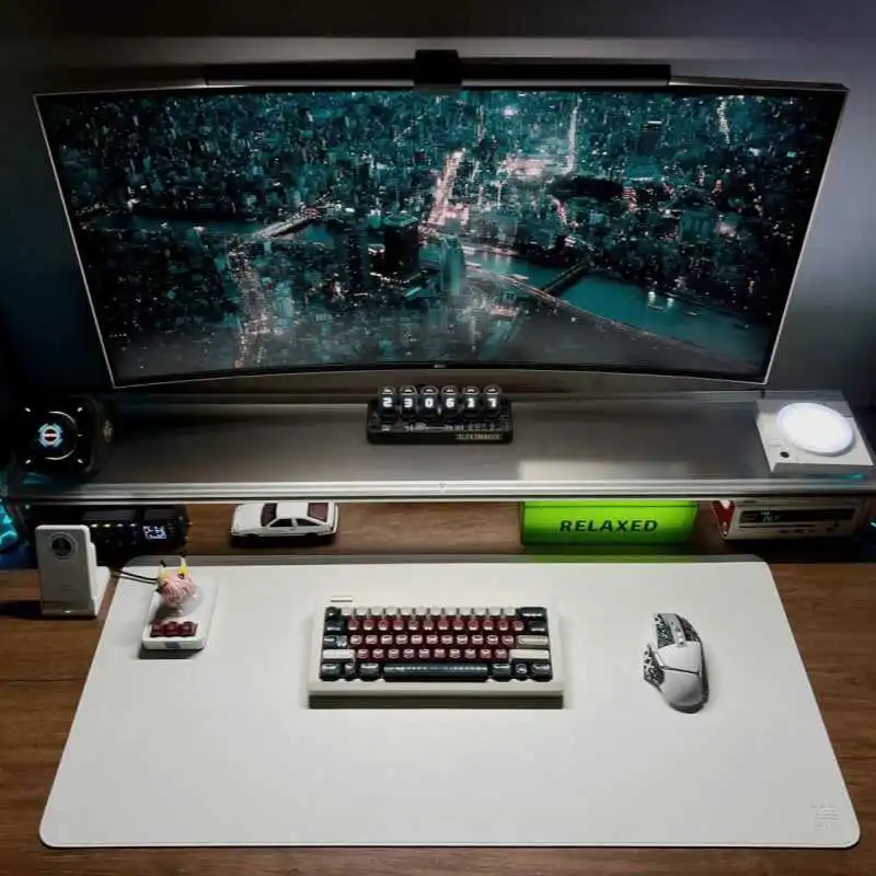 حامل شاشة من الألومنيوم من الأ - مراجعة Desk Setup For Laptop And Monitor وسعره