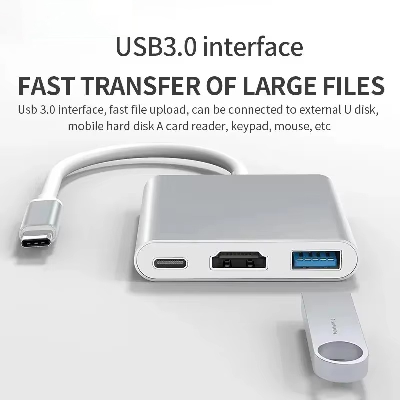 محول 3 في 1 من النوع C إلى HDM - مراجعة Desk Setup Usb Hub وسعره
