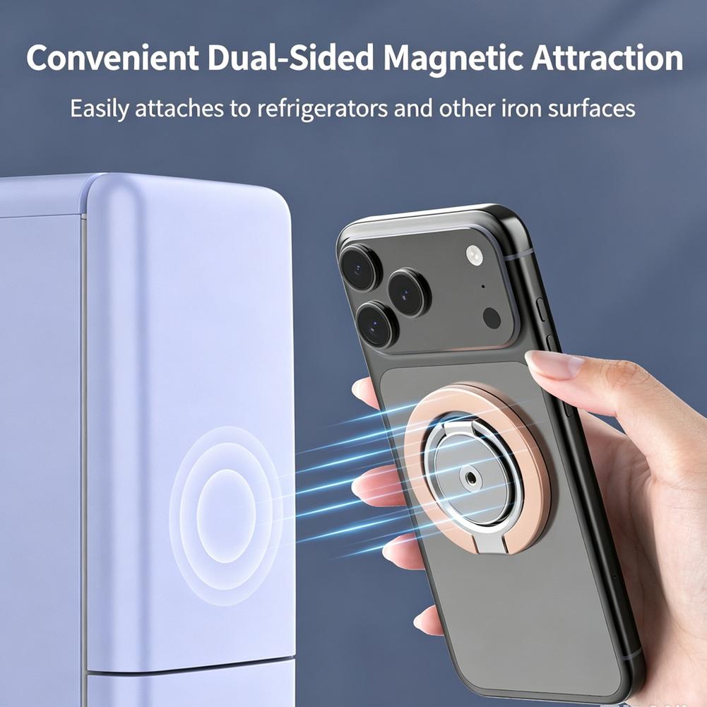 حامل هاتف مغناطيسي مزدوج 360 ° - مراجعة Dual Phone Holder وسعره